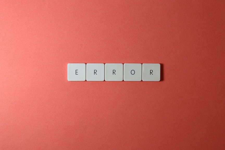 important checks when errors begin